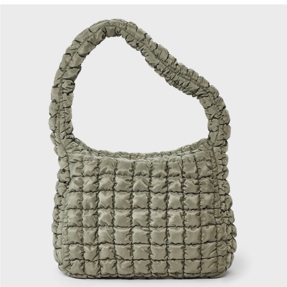 Women’s Puffer Hobo Bag Sage Green